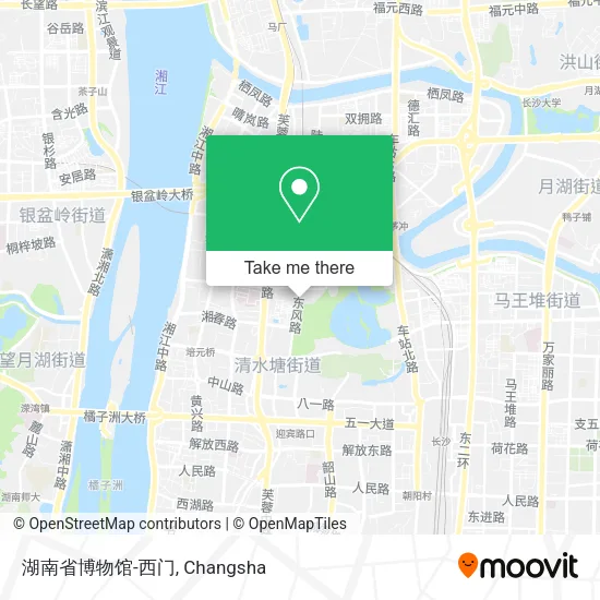 湖南省博物馆-西门 map