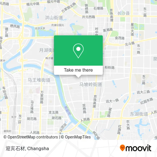迎宾石材 map