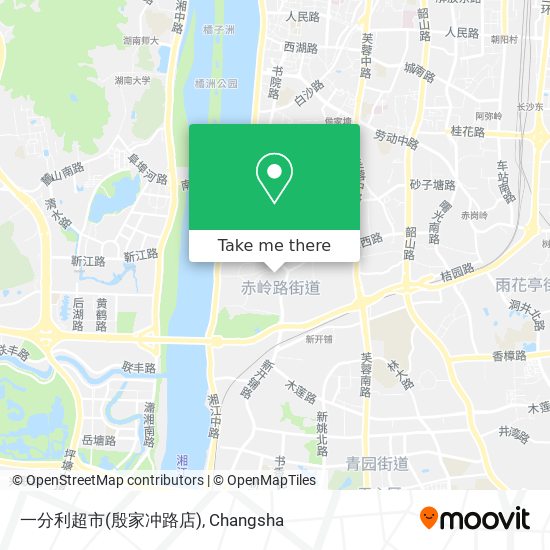 一分利超市(殷家冲路店) map