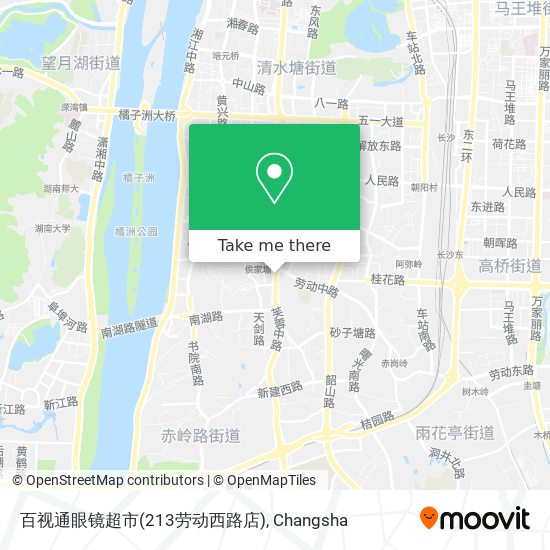 百视通眼镜超市(213劳动西路店) map