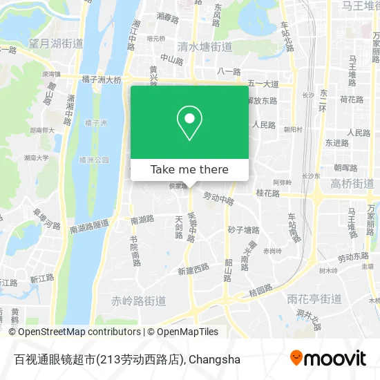 百视通眼镜超市(213劳动西路店) map