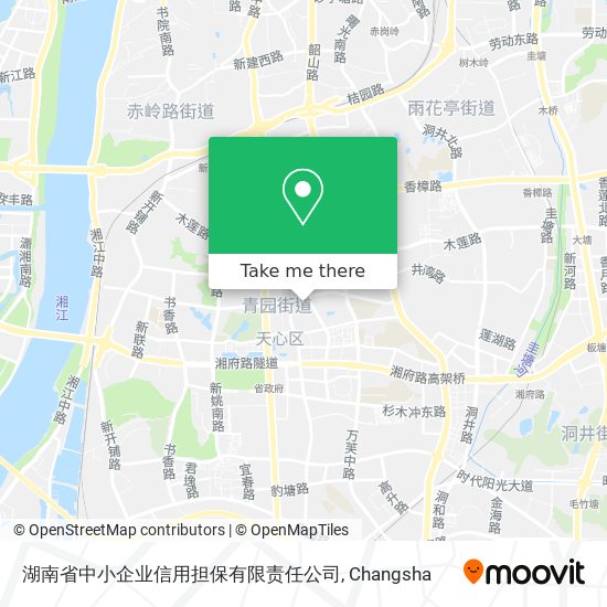 湖南省中小企业信用担保有限责任公司 map