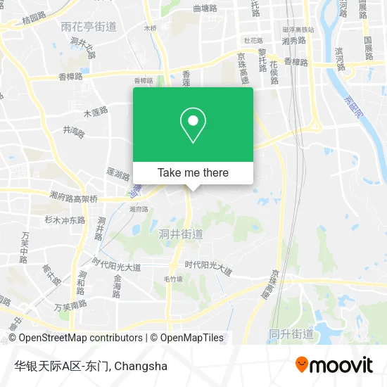 华银天际A区-东门 map