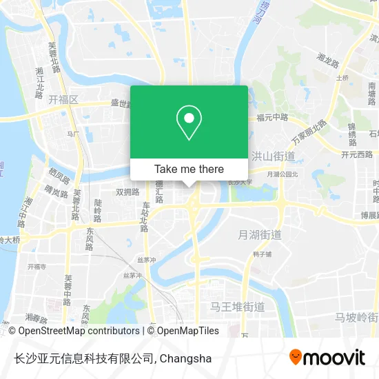 长沙亚元信息科技有限公司 map