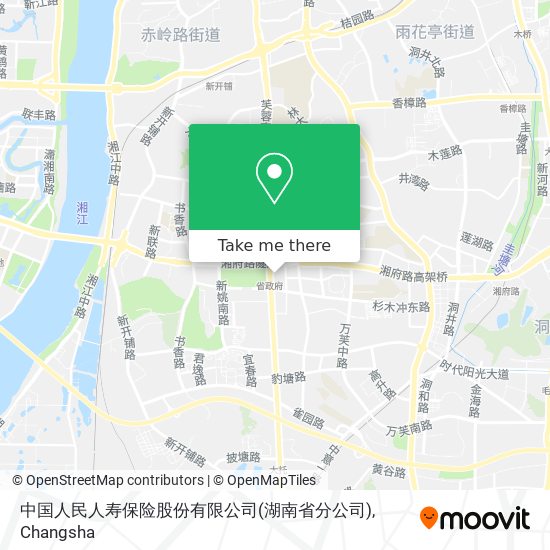 中国人民人寿保险股份有限公司(湖南省分公司) map
