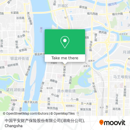 中国平安财产保险股份有限公司(湖南分公司) map