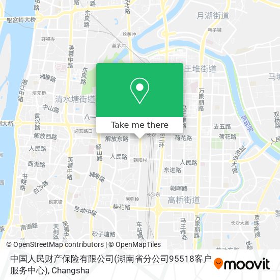 中国人民财产保险有限公司(湖南省分公司95518客户服务中心) map