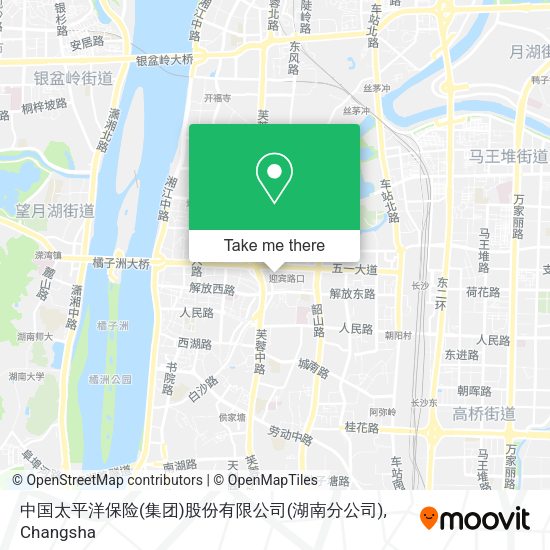中国太平洋保险(集团)股份有限公司(湖南分公司) map