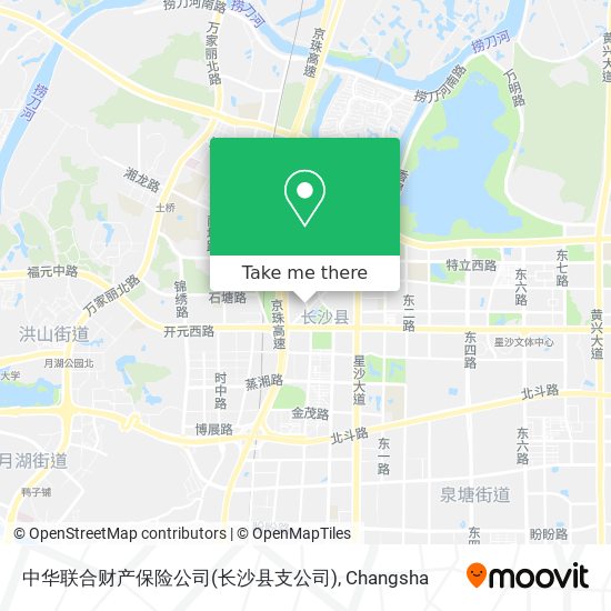 中华联合财产保险公司(长沙县支公司) map