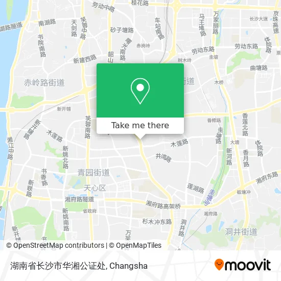 湖南省长沙市华湘公证处 map