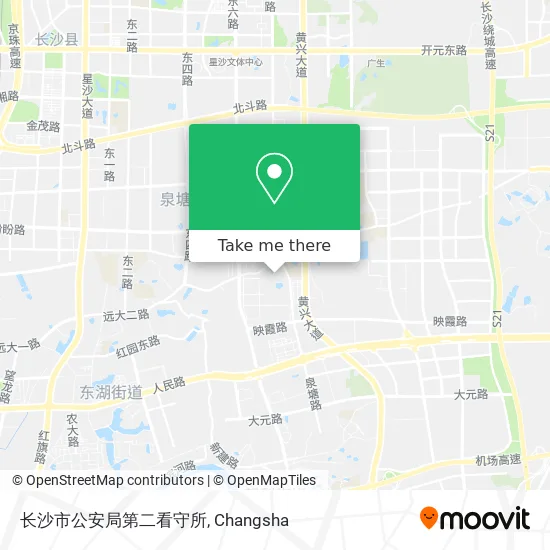 长沙市公安局第二看守所 map