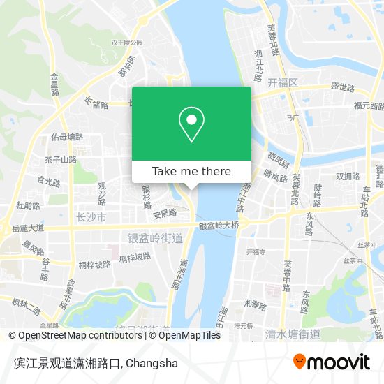 滨江景观道潇湘路口 map