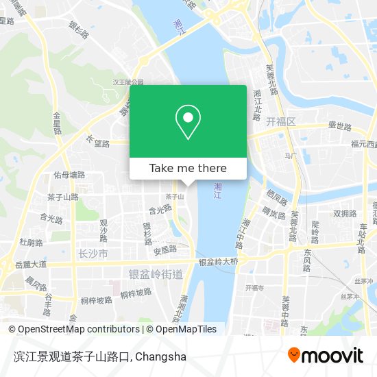 滨江景观道茶子山路口 map