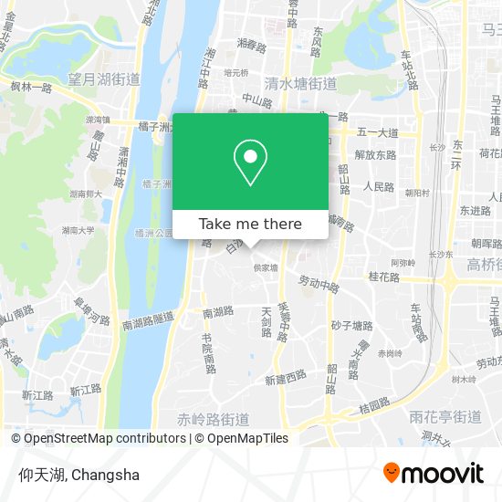 仰天湖 map