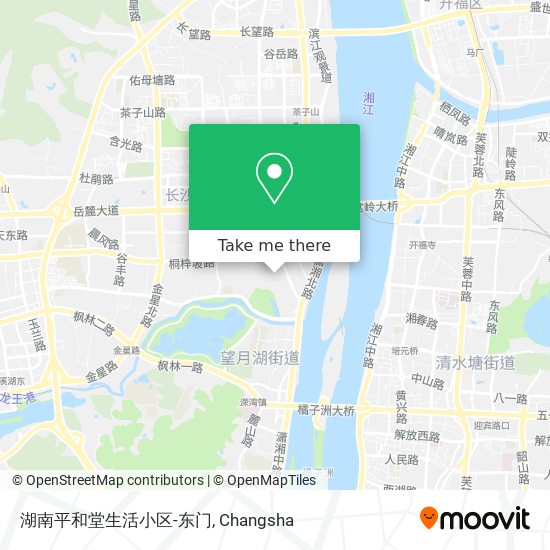 湖南平和堂生活小区-东门 map
