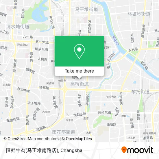 恒都牛肉(马王堆南路店) map