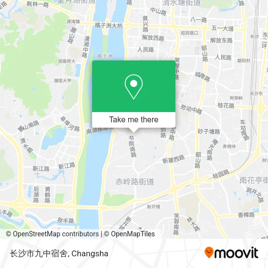 长沙市九中宿舍 map