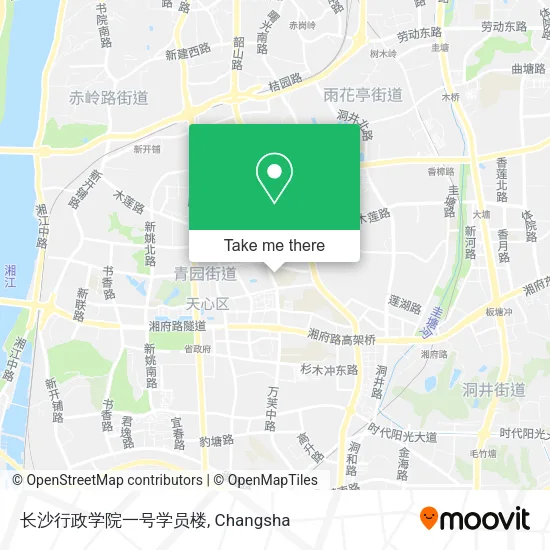 长沙行政学院一号学员楼 map