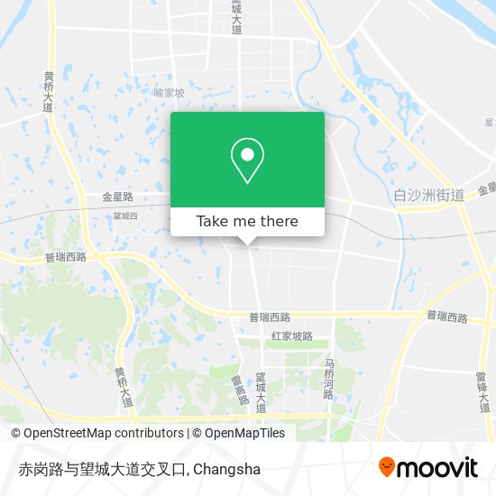 赤岗路与望城大道交叉口 map
