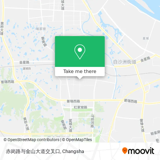 赤岗路与金山大道交叉口 map