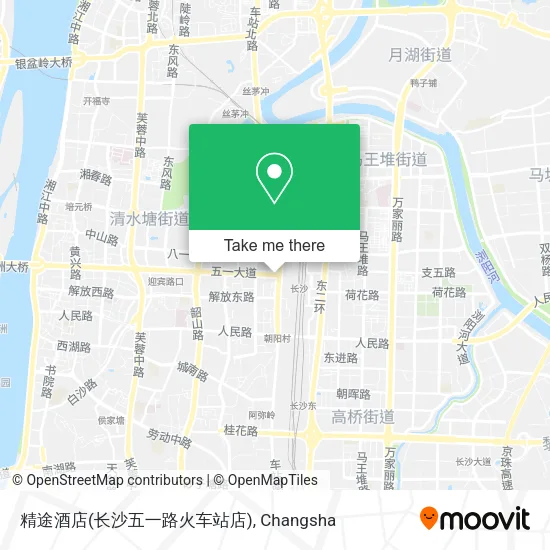 精途酒店(长沙五一路火车站店) map