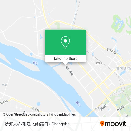 沙河大桥/湘江北路(路口) map