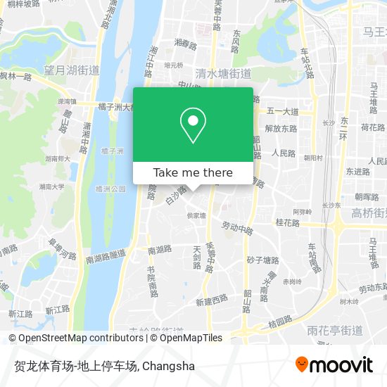 贺龙体育场-地上停车场 map
