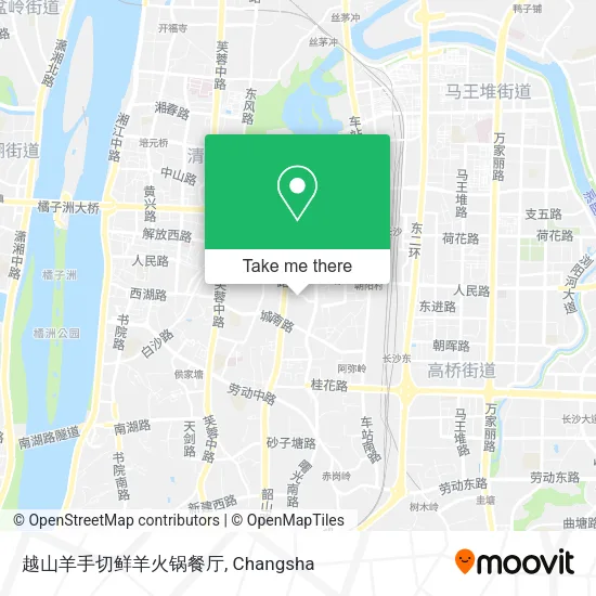 越山羊手切鲜羊火锅餐厅 map