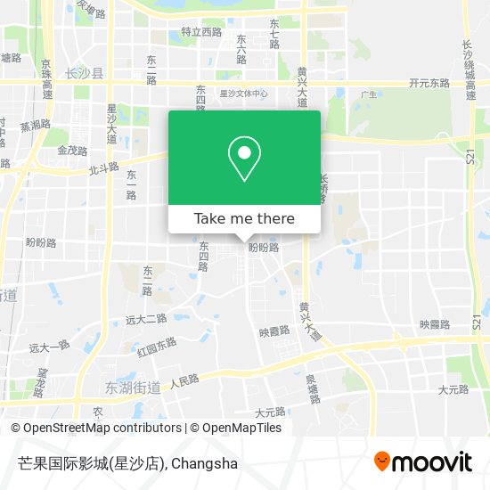 芒果国际影城(星沙店) map