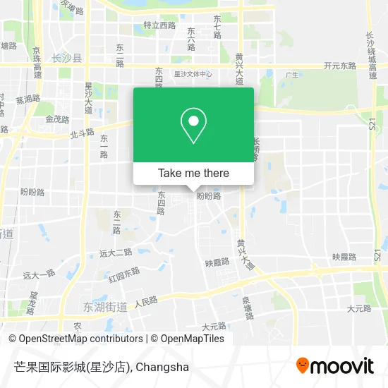 芒果国际影城(星沙店) map