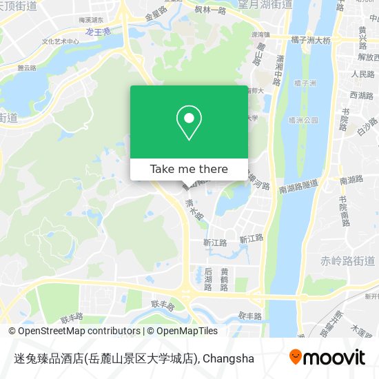 迷兔臻品酒店(岳麓山景区大学城店) map
