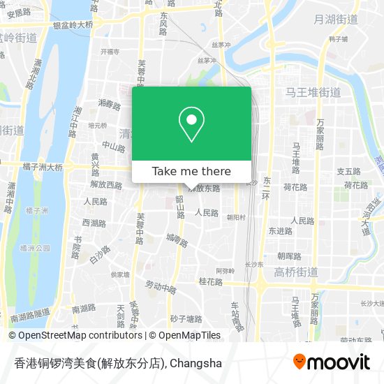 香港铜锣湾美食(解放东分店) map