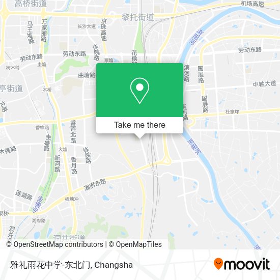 雅礼雨花中学-东北门 map