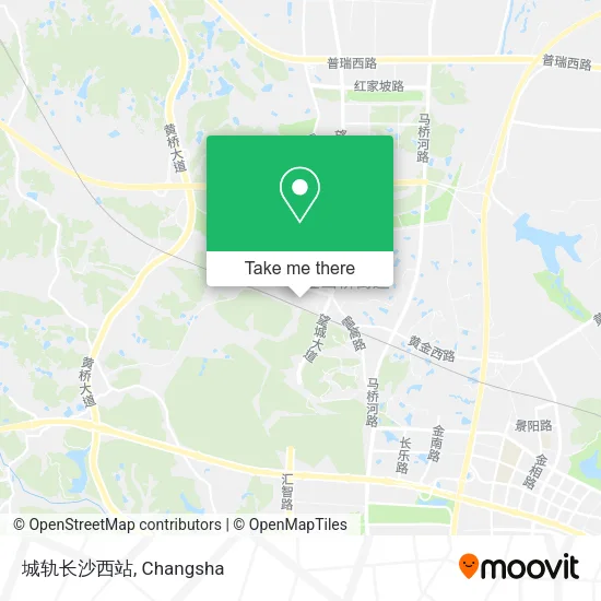城轨长沙西站 map