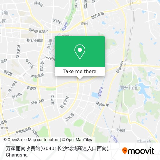 万家丽南收费站(G0401长沙绕城高速入口西向) map