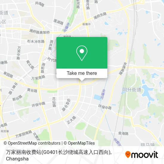 万家丽南收费站(G0401长沙绕城高速入口西向) map