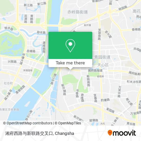 湘府西路与新联路交叉口 map