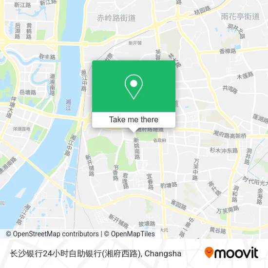 长沙银行24小时自助银行(湘府西路) map