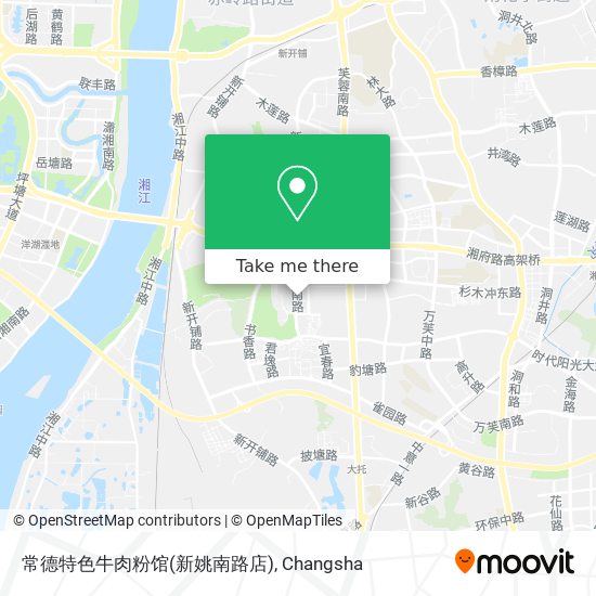 常德特色牛肉粉馆(新姚南路店) map