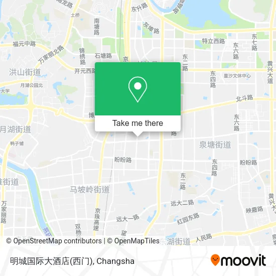 明城国际大酒店(西门) map