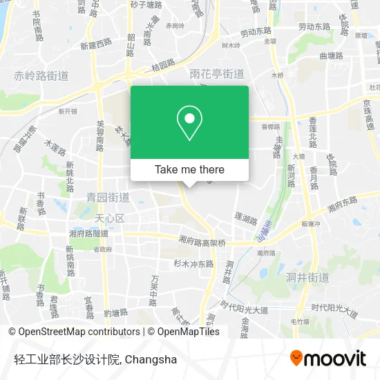 轻工业部长沙设计院 map