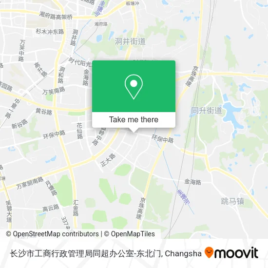 长沙市工商行政管理局同超办公室-东北门 map