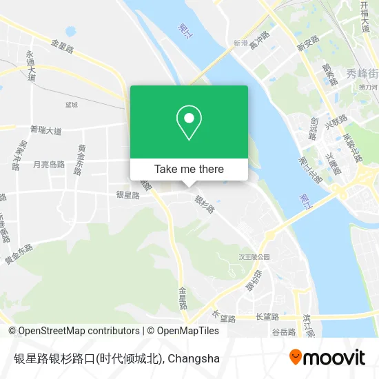银星路银杉路口(时代倾城北) map