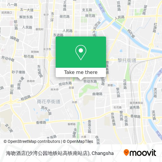 海吻酒店(沙湾公园地铁站高铁南站店) map