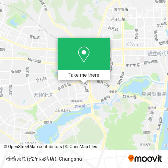 薇薇茶饮(汽车西站店) map
