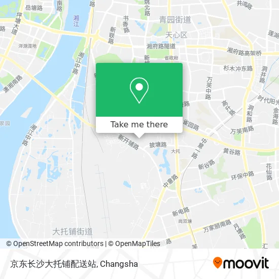 京东长沙大托铺配送站 map