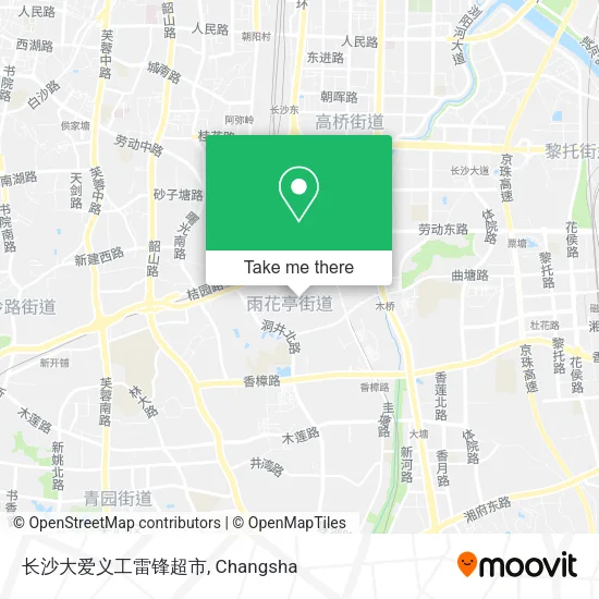 长沙大爱义工雷锋超市 map