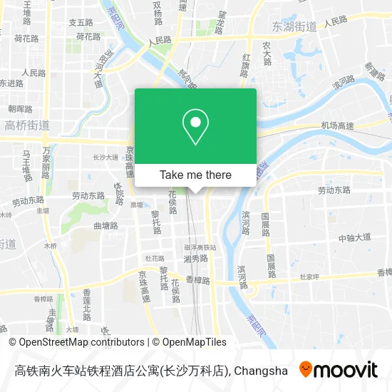 高铁南火车站铁程酒店公寓(长沙万科店) map