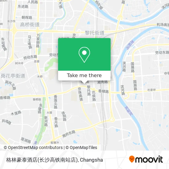 格林豪泰酒店(长沙高铁南站店) map