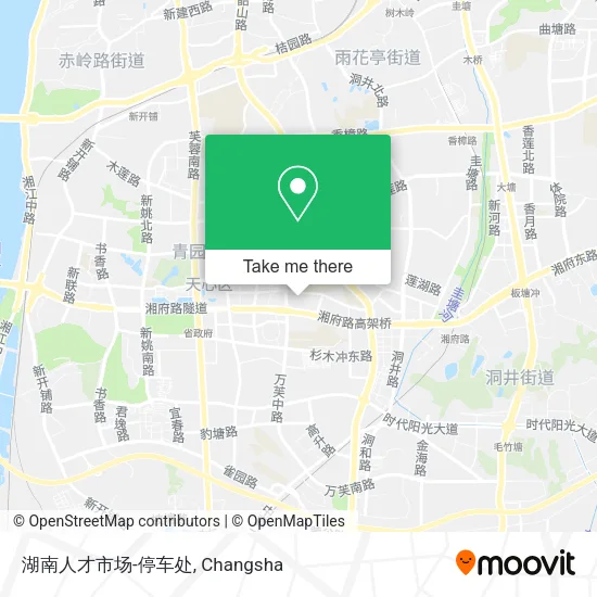 湖南人才市场-停车处 map